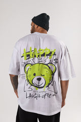 The Trippy Highlight Color Happy Bear Oversized T-shirt