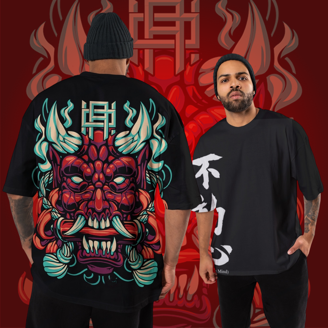 JAPANESE MONSTER OVERSIZED T-SHIRT - Iluminatees