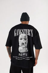 Gangsters Black Oversized T-Shirt