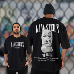 Gangsters Black Oversized T-Shirt