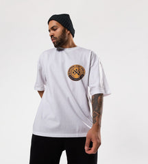 white trippy oversized t-shirt